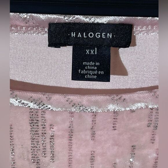 Halogen Pink Velvet Long Sleeve Top - Picture 3 of 7